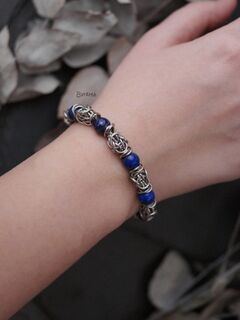 Кольчужный браслет с лазуритом, изображение 6