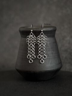 Кольчужные серьги «Знамя»