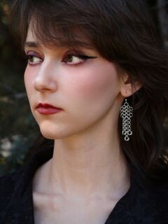 Кольчужные серьги «Знамя», изображение 2