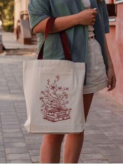Сумка шоппер с вышивкой