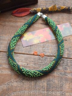 Колье из бисера Темный Лес, изображение 3