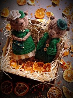 Вязаные мишки. Сладкая парочка. Подарочный набор., изображение 2